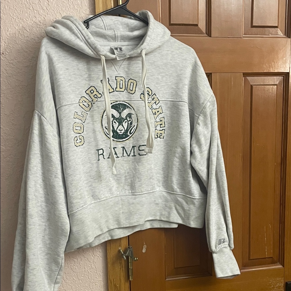 Russell Athletic Light Gray Colorado State Women's Sweater